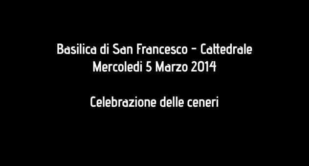 Le Ceneri in Cattedrale, mercoledì 5 marzo 2014