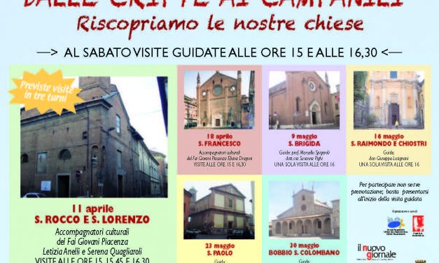 “Dalle cripte ai campanili”: visite guidate alle chiese di Piacenza