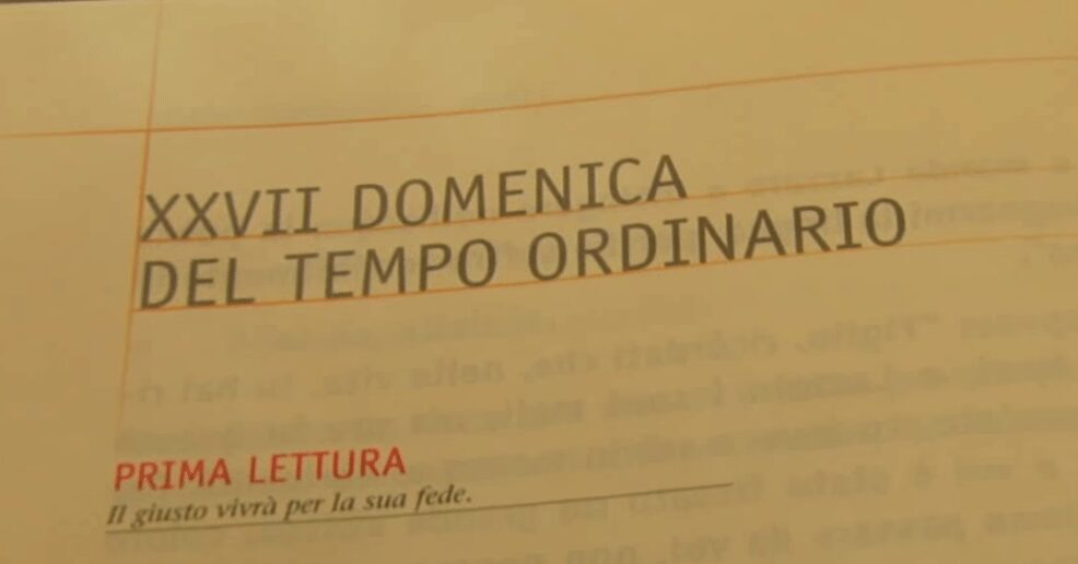 Vangelo di Domenica 6 ottobre 2019 – XXVII Domenica del Tempo Ordinario