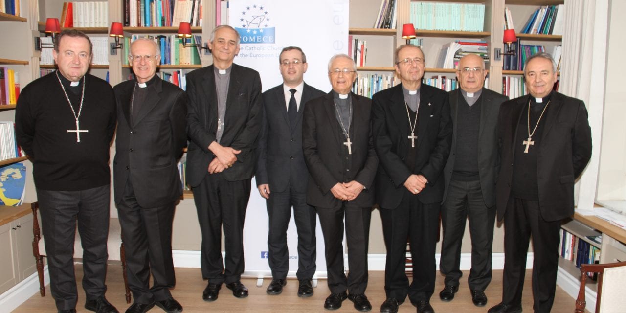 Mons. Gianni Ambrosio nella delegazione vescovi dell’Emilia Romagna a Bruxelles
