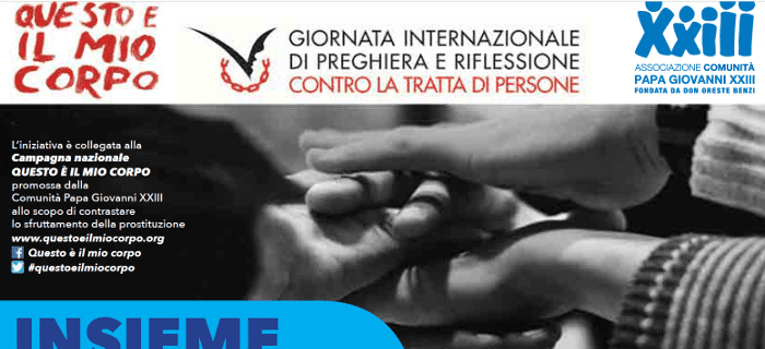 Giornata internazionale di preghiera e riflessione contro la tratta di persone